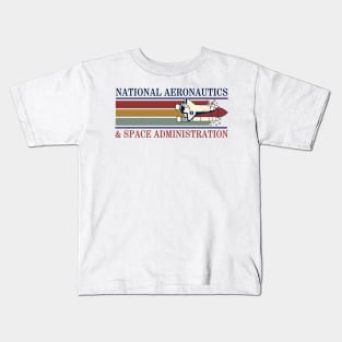 Retro Nasa Stripes Kids T-Shirt